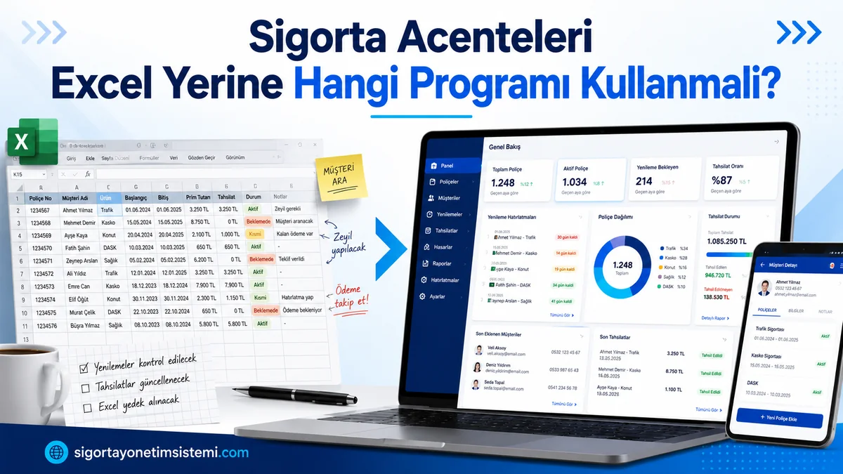 Sigorta Acenteleri Excel Yerine Hangi Programı Kullanmalı?
