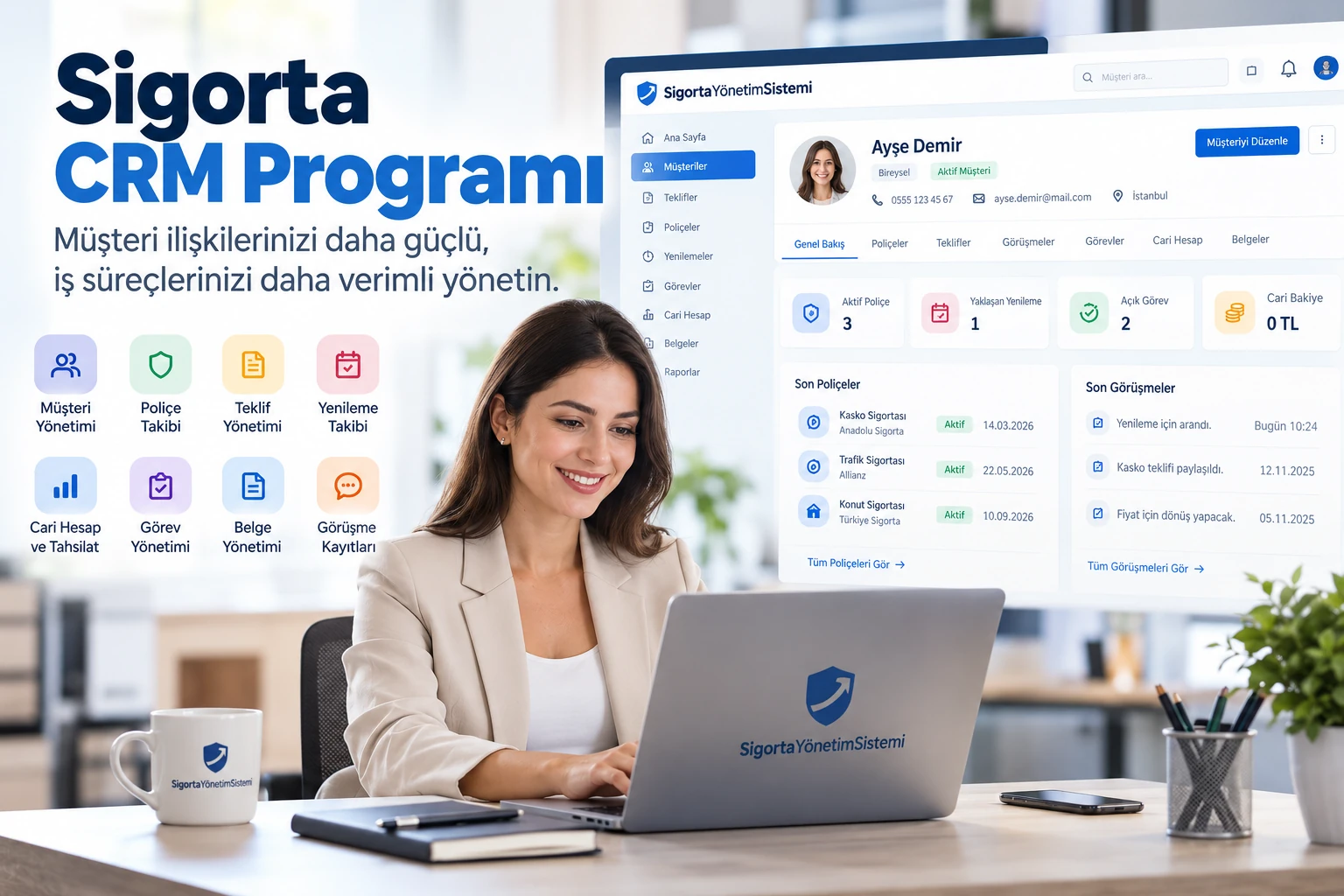 Sigorta CRM Programı